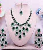 Turquoise designer premium festive wear necklace set