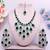 Turquoise designer premium festive wear necklace set