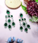 Turquoise designer premium festive wear earrings