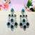 Turquoise designer premium festive wear earrings