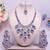 Purple designer premium festive wear necklace set