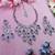 Purple designer premium festive wear necklace set