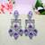 Purple designer premium festive wear necklace set
