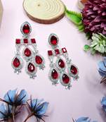 Maroon designer premium festive wear earrings