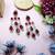 Maroon designer premium festive wear earrings