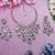 Pink designer premium festive wear necklace set