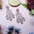 Pink designer premium festive wear earrings