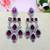 Purple designer premium festive wear earrings
