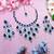 Turquoise designer premium festive wear necklace set