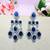 Turquoise designer premium festive wear earrings