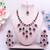 Pink designer premium festive wear necklace set