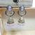 Purple designer premium festive wear earrings