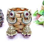 Maroon designer premium festive wear necklace set