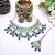 Blue designer premium festive wear necklace set