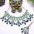 Blue designer premium festive wear necklace set