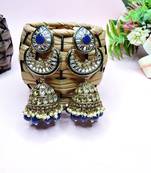Blue designer premium festive wear earrings