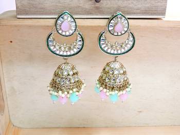 Multicolor designer premium festive wear necklace set 3