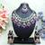 Purple designer premium festive wear necklace set