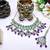 Purple designer premium festive wear necklace set