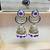 Purple designer premium festive wear earrings