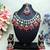 Red designer premium festive wear necklace set