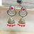 Red designer premium festive wear earrings