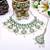 White designer premium festive wear necklace set