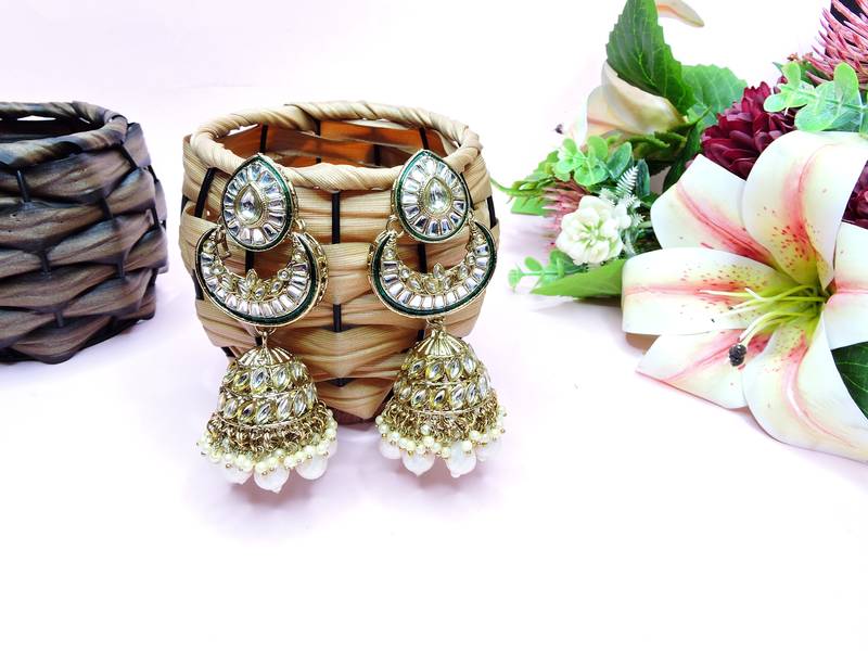 White designer premium festive wear necklace set