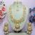 White designer premium festive wear necklace set
