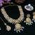 White designer premium festive wear necklace set