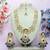 Blue designer premium festive wear necklace set