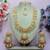 Pink designer premium festive wear necklace set