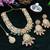 Pink designer premium festive wear necklace set