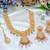 Pink designer premium festive wear necklace set