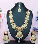 Multicolor designer premium festive wear necklace set