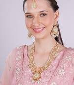 Multicolor designer premium festive wear necklace set