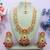 Red designer premium festive wear necklace set