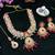 Red designer premium festive wear necklace set