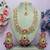 Red designer premium festive wear necklace set