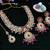 Red designer premium festive wear necklace set