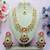 Red designer premium festive wear necklace set