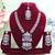 Purple designer premium festive wear necklace set