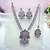 Purple designer premium festive wear necklace set