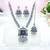 Blue designer premium festive wear necklace set