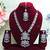 White designer premium festive wear necklace set