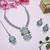 White designer premium festive wear necklace set