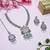 Pink designer premium festive wear necklace set