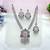 Pink designer premium festive wear necklace set