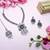 Purple designer premium festive wear necklace set