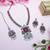 Red designer premium festive wear necklace set